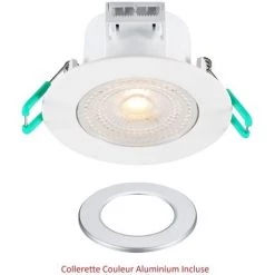 SPOT ENCASTRE LED IP44 ORIENTABLE BLANC NEUTRE 4000K 5W 420 LUMENS - SYLVANIA