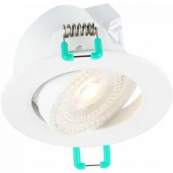 SPOT ENCASTRE LED IP44 ORIENTABLE BLANC NEUTRE 4000K 5W 420 LUMENS - SYLVANIA -SYLVANIA Soldes Boutique 14893676 3