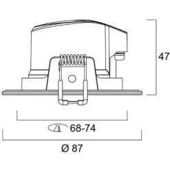 Boîte De 3 Spots Led Encastrés IP65 6W égal à 60W 830 540 Lumens SYLVANIA -SYLVANIA Soldes Boutique 23520562 3