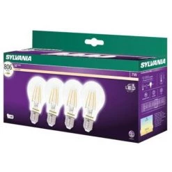 Boîte De 4 Ampoules Led STD B22 827 6W égal à 40W CLA FIL SYLVANIA -SYLVANIA Soldes Boutique 23520573 2