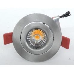 Spot Encastré LED 12W Ø 90mm Alu Brossé Orientable 3000K 810lm Avec Driver 230V 40° INSTAR PRO LED SWING SYLVANIA 3079383