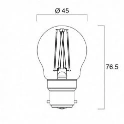 Ampoule Led SPH B22 827 4,5W égal à 40W Sat Fil SYLVANIA -SYLVANIA Soldes Boutique 26196737 5
