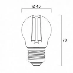 Ampoule Led SPH E27 827 2,5W égal à 25W Cla Fil SYLVANIA -SYLVANIA Soldes Boutique 26196824 5