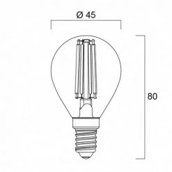 Ampoule Led SPH E14 827 4,5W égal à 40W Cla Fil SYLVANIA -SYLVANIA Soldes Boutique 26196868 5
