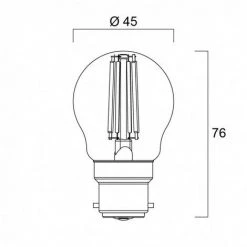 Ampoule Led SPH B22 827 4,5W égal à 40W SYLVANIA Cla Fil -SYLVANIA Soldes Boutique 26196886 5