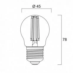 Ampoule Led SPH E27 827 4,5W égal à 40W Cla Fil SYLVANIA -SYLVANIA Soldes Boutique 26196917 5