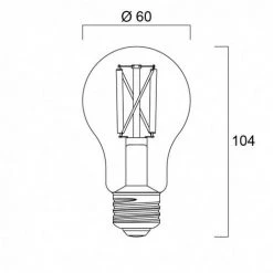 Ampoule Led STD E27 827 7W égal à 60W Sat Fil SYLVANIA -SYLVANIA Soldes Boutique 28023901 5