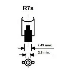 Ampoule Halogène 78mm R7S 80W égal à 100W 230V Dim SYLVANIA -SYLVANIA Soldes Boutique 28222310 3