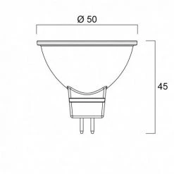 Ampoule Led 36° GU5,3 830 4,5W égal à 35W MR16 SYLVANIA -SYLVANIA Soldes Boutique 28222342 4