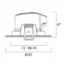 Spot Led Encastré 5W égal à 50W 840 SYLVANIA -SYLVANIA Soldes Boutique 28222350 4