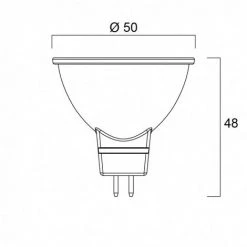 Ampoule Led 36° GU5,3 840 7,5W égal à 50W MR16 SYLVANIA -SYLVANIA Soldes Boutique 28222397 4