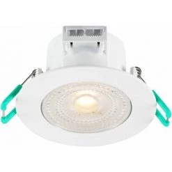 LOT DE 2 SPOT ENCASTRE LED IP44 ORIENTABLE BLANC CHAUD 3000K 5W 420 LUMENS - SYLVANIA