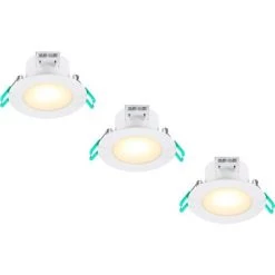 SYLVANIA Lot De 3 Spots Fixes - LED Intégrée - IP65 6.5W 540lm 3000K 100°