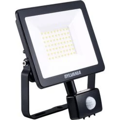 SYLVANIA Projecteur LED Start Eco Flood Flat Avec Détecteur Mouv. 51W 4500LM 3000K Noir