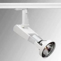 Projecteur Iodure 150W Orientable Pour Rail Monophasé 3 Allumages 230V Blanc Lampe G12 (non Incl) IP20 Pixo Pro SYLVANIA 3075840