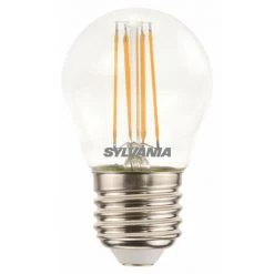 SYLVANIA Lampe LED Non Directionnelle ToLEDo Retro Sphérique 4,5W 470lm 827 E27 Pack De 4 (0029552)