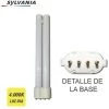 E3/97561 AMPOULE BASSE CONSOMMATION PL-S 9W 840K LUMIÈRE JOUR DOUILLE 2G7 4 PIN "SYLVANIA" -SYLVANIA Soldes Boutique 60644738 1
