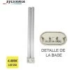 E3/97575 AMPOULE BASSE CONSOMMATION LYNX-L 24W 840K LUMIÈRE JOUR DOUILLE 2G11 4 PIN "SYLVANIA" -SYLVANIA Soldes Boutique 60646029 1