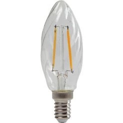 SYLVANIA Ampoule LED Rétro Flamme Torsadée E14 2.5W 250lm