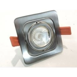 Spot Encastré LED 2/4/7W Orientable Alu Brossé Carré 97X97mm Blanc Chaud 3000K 36° Sans Alim MOTTO TREND SYLVANIA 3035904