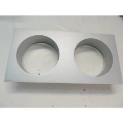 Encastré Rectangle Gris 330X163mm Orientable Pour 2 Lampes Ø 111mmm (non Incl) Sans Douille MOTTO 144 SQUAREDUO SYLVANIA 3035640