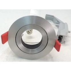 Encastré Rond Alu Brossé Ø 90mm Orientable Pour Lampe GU5.3 12V (non Incl) Intérieur IINSTAR PRO 80 SYLVANIA 3080170